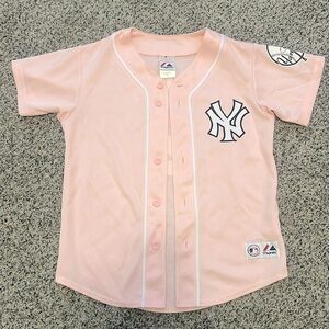 Pink Yankees Derek Jeter 2 Jersey Vintage Women’s Size Medium